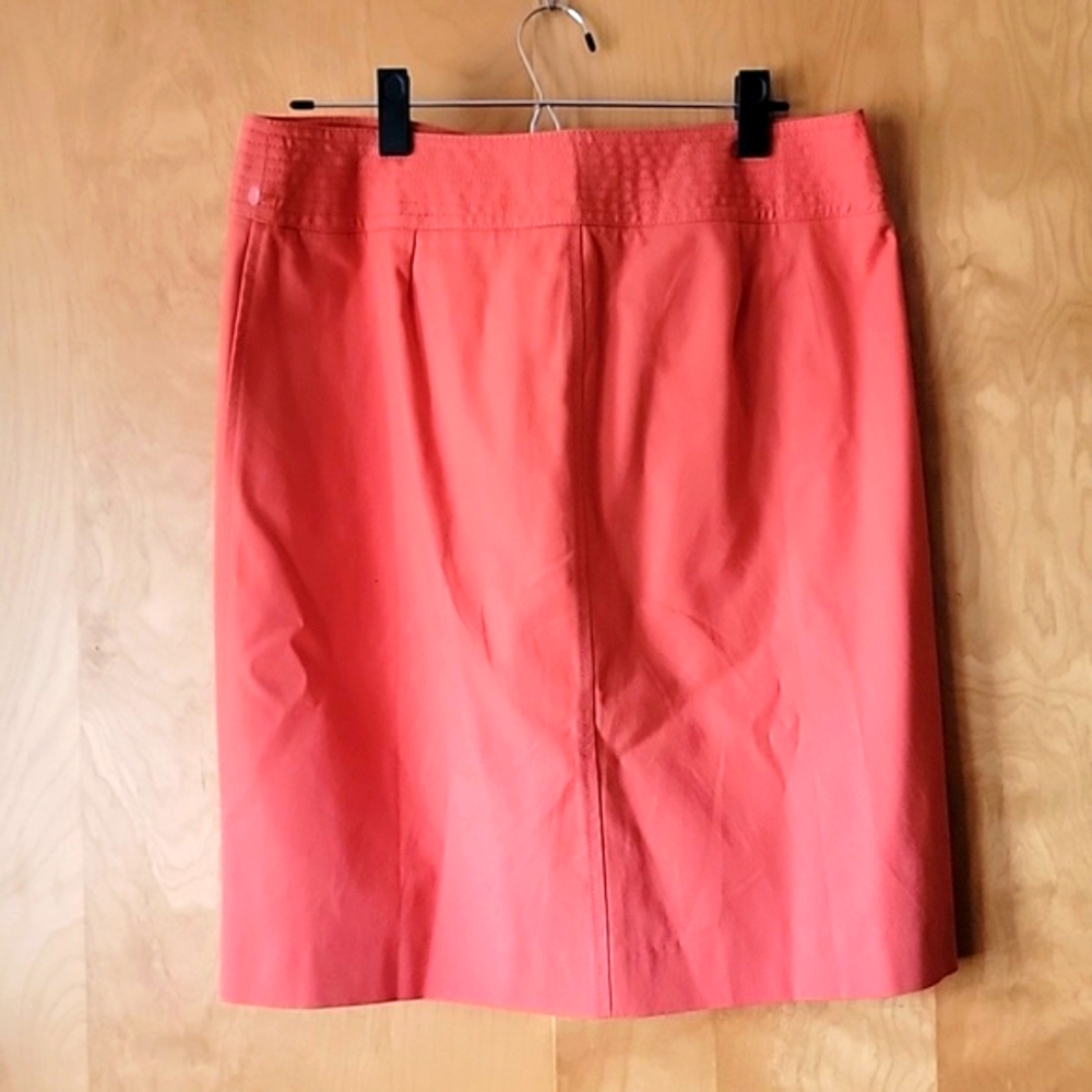 Talbots Orange Wide Waistband Skirt - Picture 8 of 10